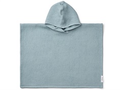 Liewood sea blue poncho towel Paco